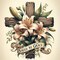 Flower Stamped Cross Stitch Kit for Adults – Beginner-Friendly 11CT Pre-Printed Canvas with Threads & Needles, DIY Embroidery Craft for Home Décor, 13.7×13.7 Inch
